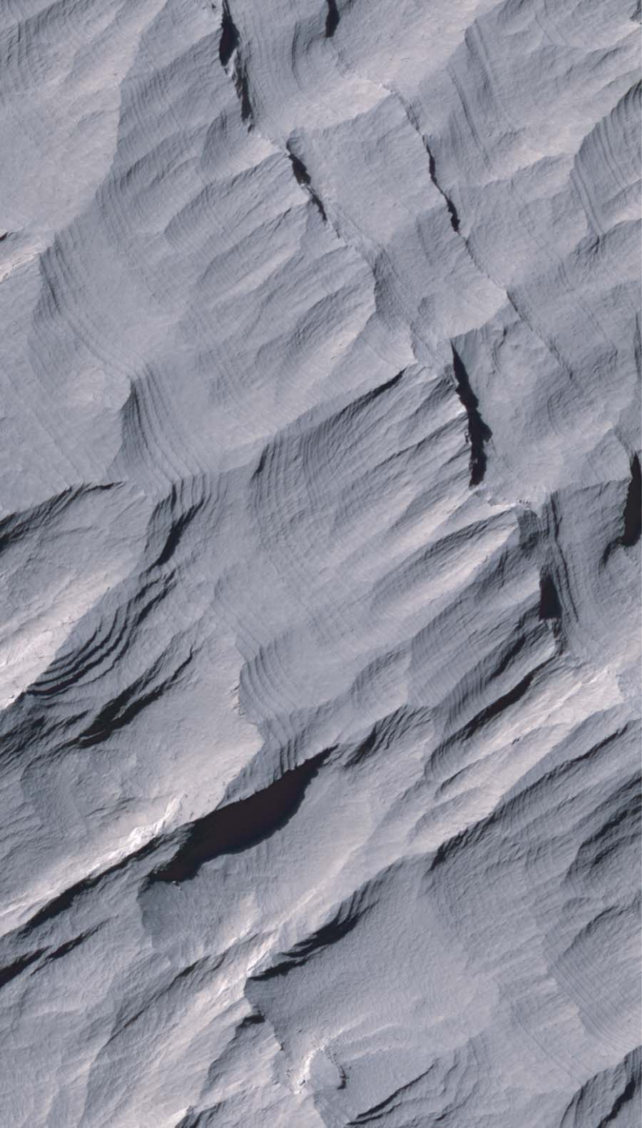 Layers in Upper Formation of Gale Crater Mound