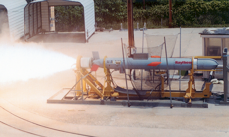 Shown here is a successful functional ground test at the Rocket Motor Test Facility