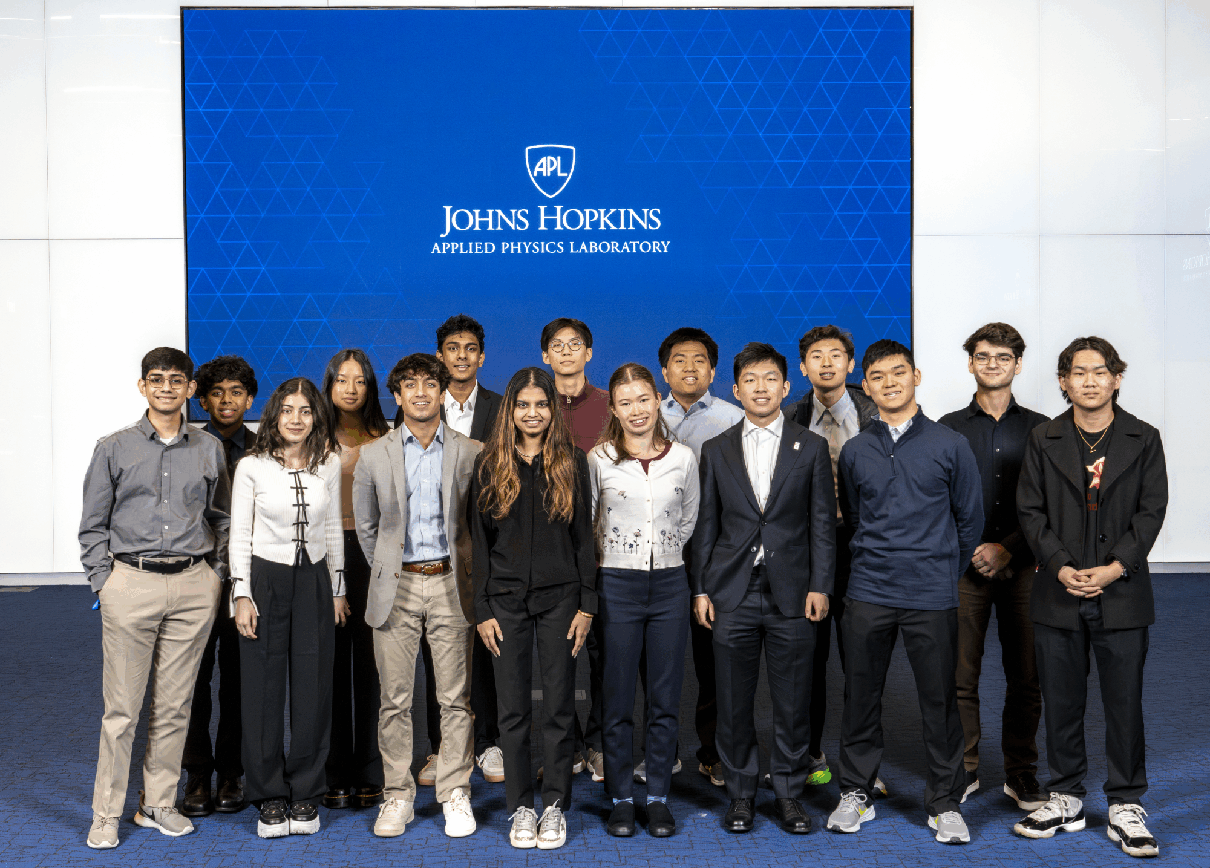 •	Finalists in the 2024 Society for Science Regeneron Science Talent Search competition visited APL earlier this month for a series of educational tours