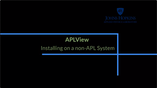 Installing APLView on a non-APL system