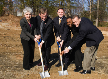 Groundbreaking activities for the Applied Physics Laboratory's newest building