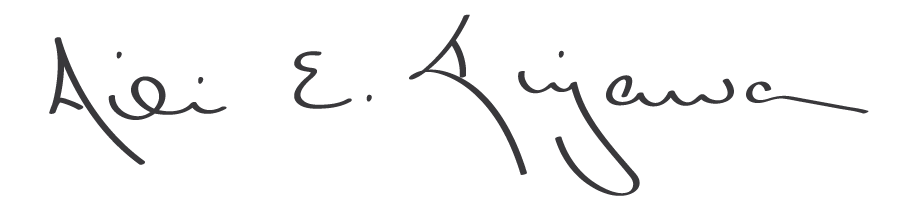 Signature of Aili Kujawa