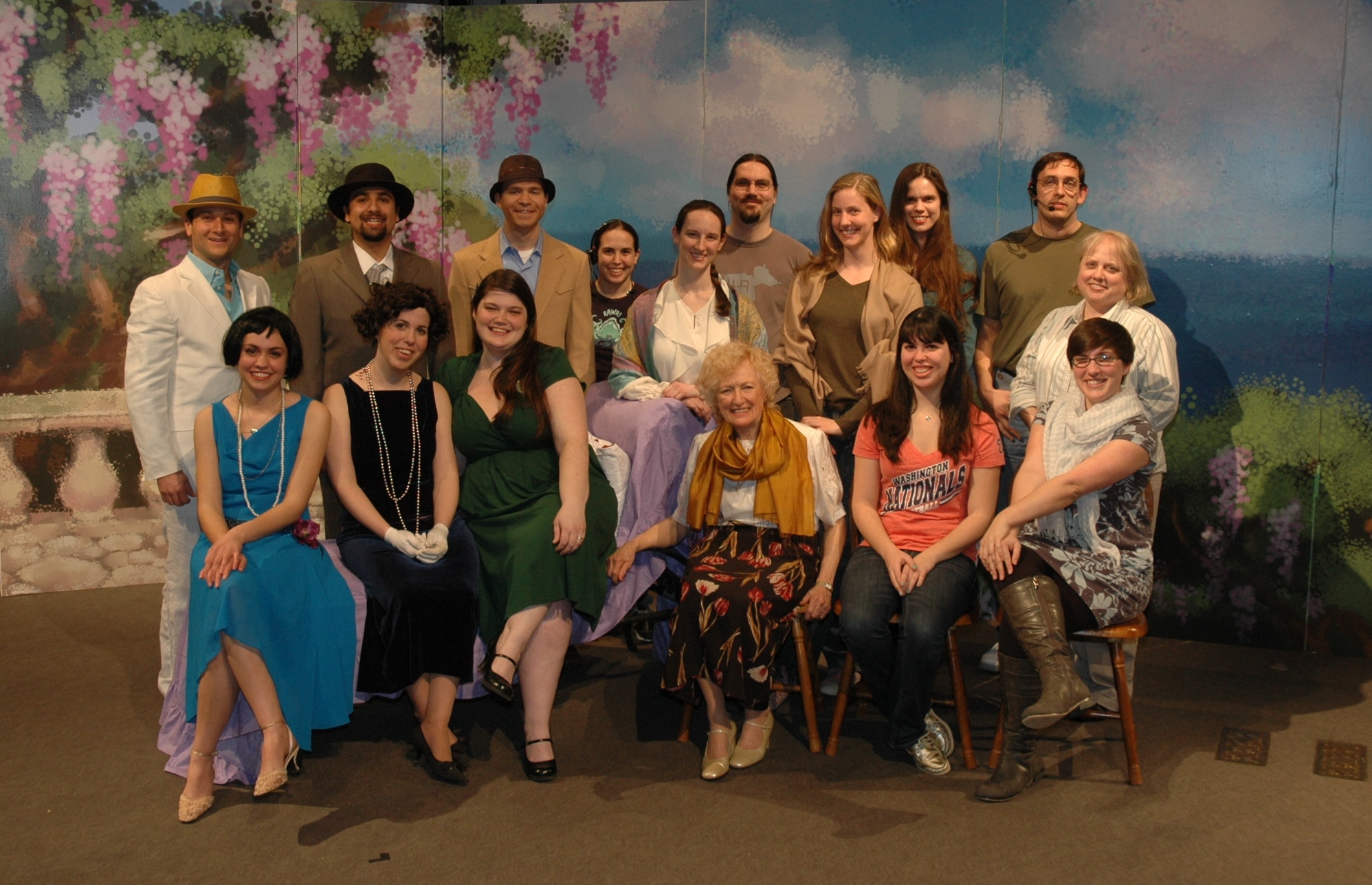 The cast and crew of Enchanted April