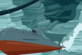 Illustration of sonar array