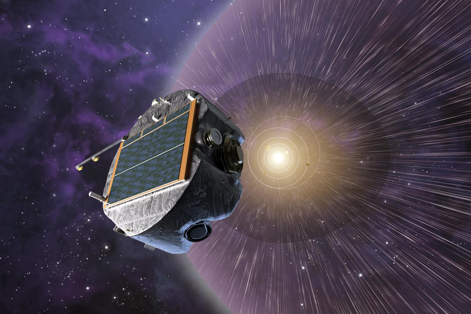 Artist's rendering of IMAP spacecraft