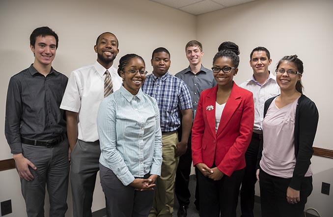 A group of student interns