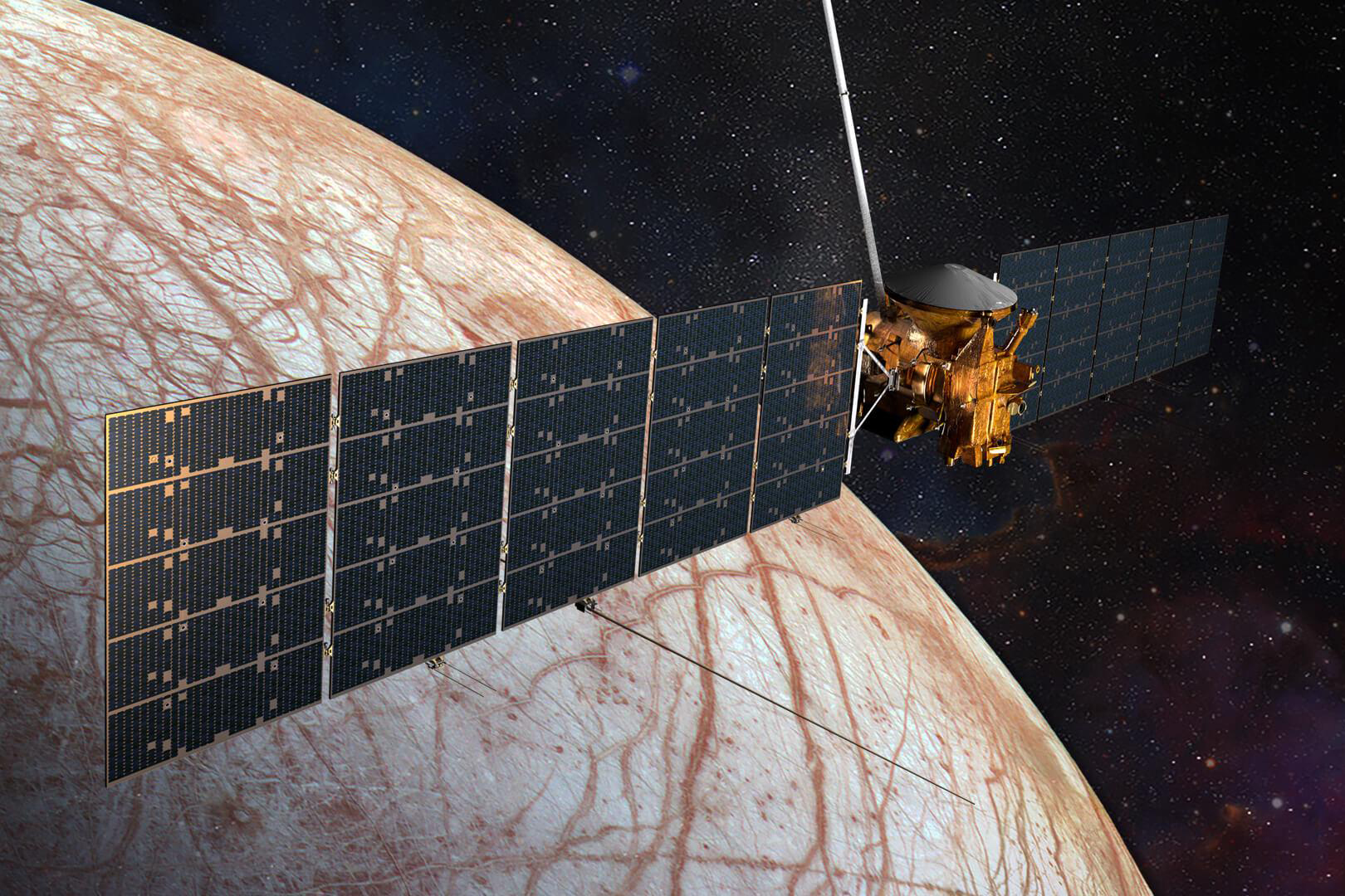 Artist's rendering of Europa Clipper