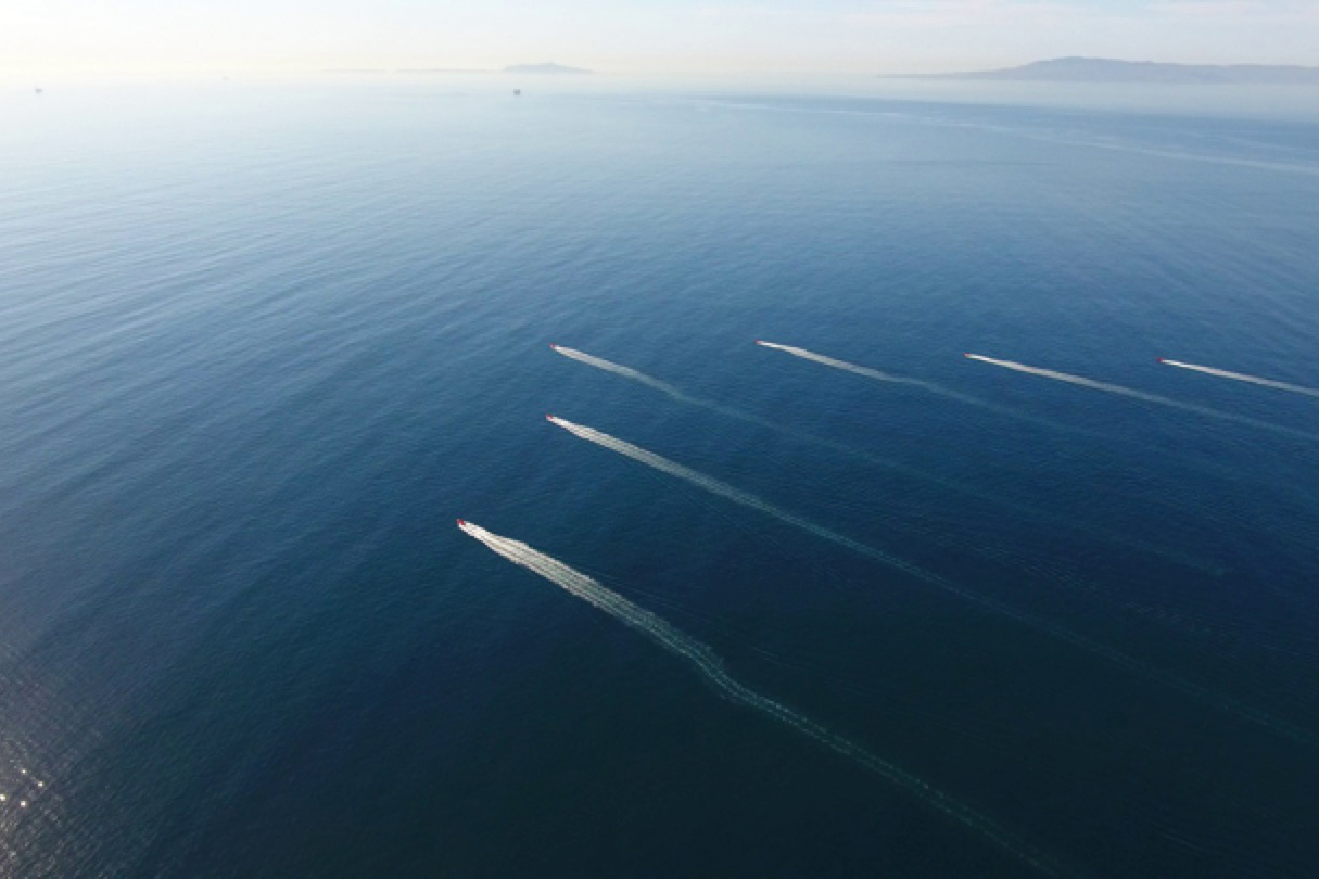 Swarming unmanned surface vehicles