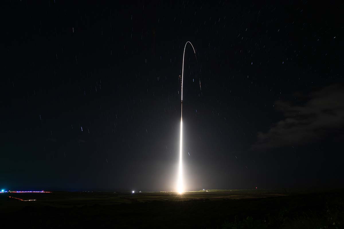 A target missile was launched from the Pacific Missile Range Facility at Kauai, Hawaii, during Flight Test Standard Missile-45.