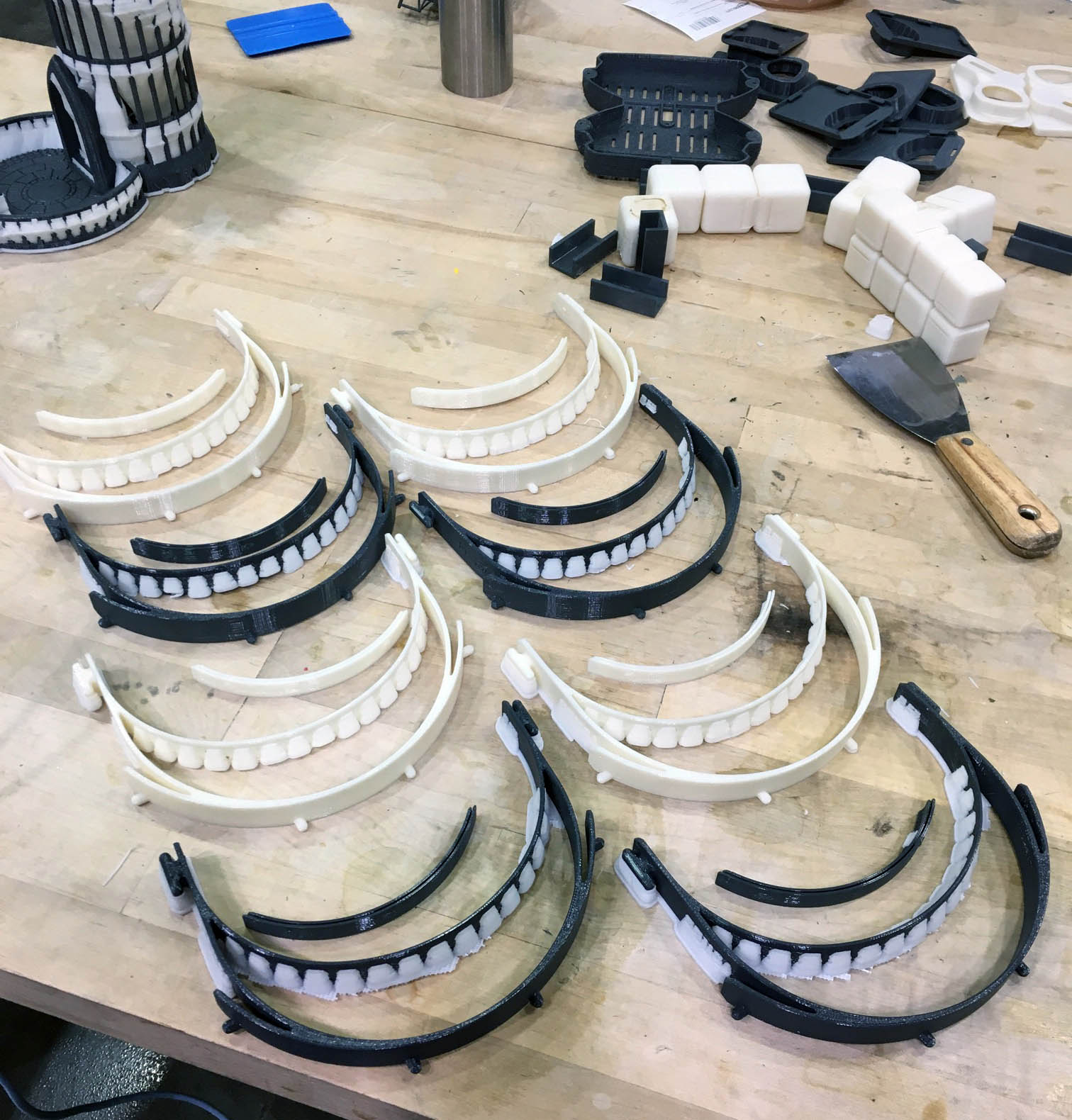 Face-shield headpieces 3D-printed at APL's maker space