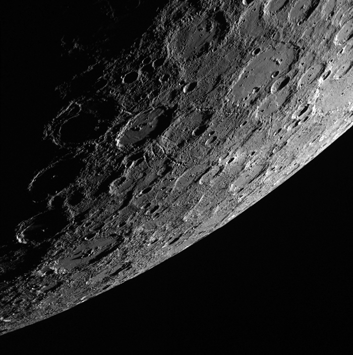 Mercury’s surface, as captured here in 2013 by the APL-operated MESSENGER spacecraft