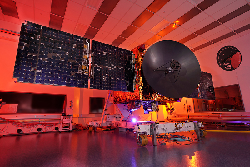 The Hope spacecraft, shown about a month before its July 2020
