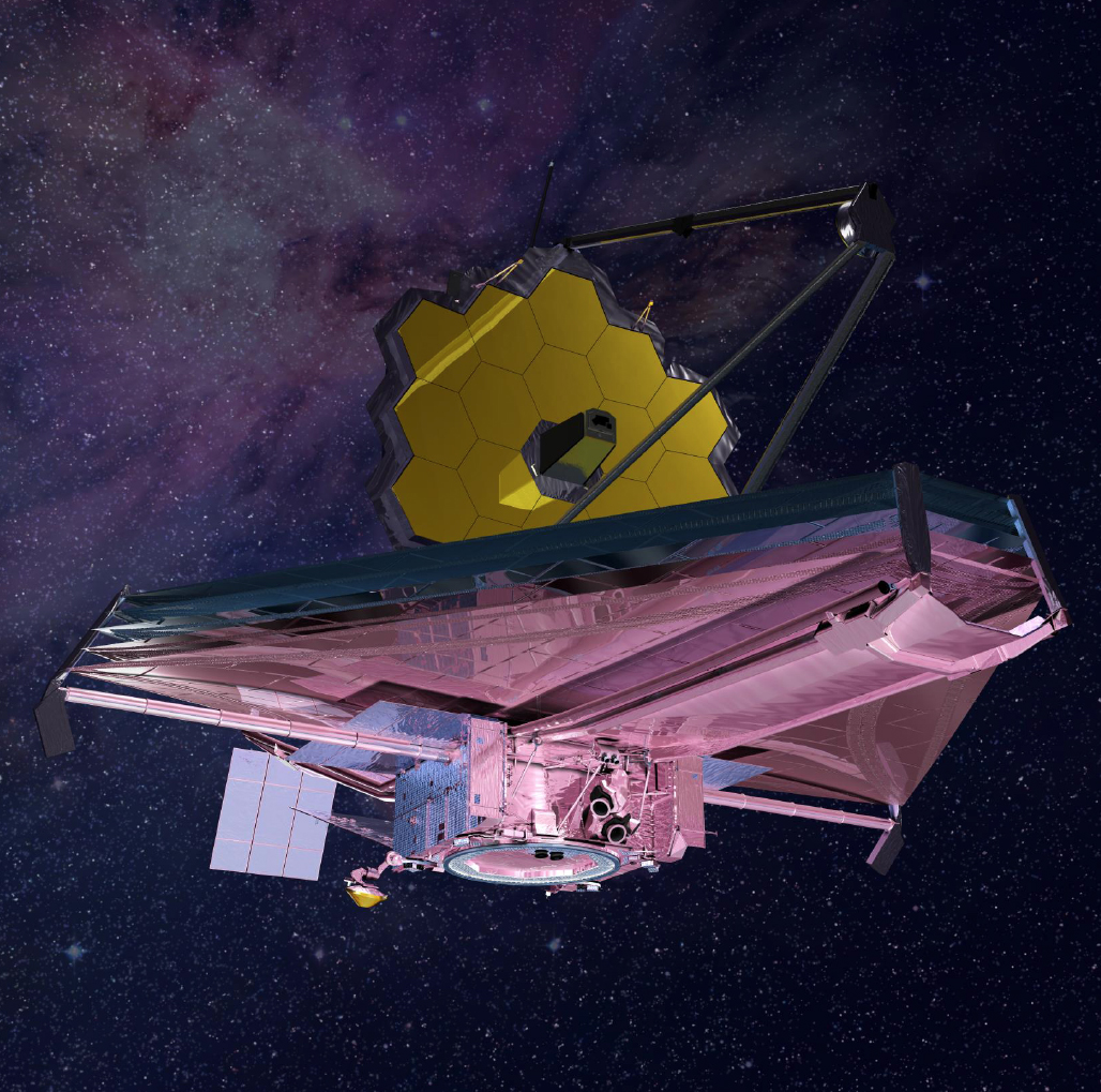 Artist’s concept of the James Webb Space Telescope in space
