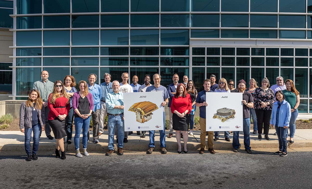 The PEP-Hi team gathers on Johns Hopkins APL’s Laurel, Maryland, campus.