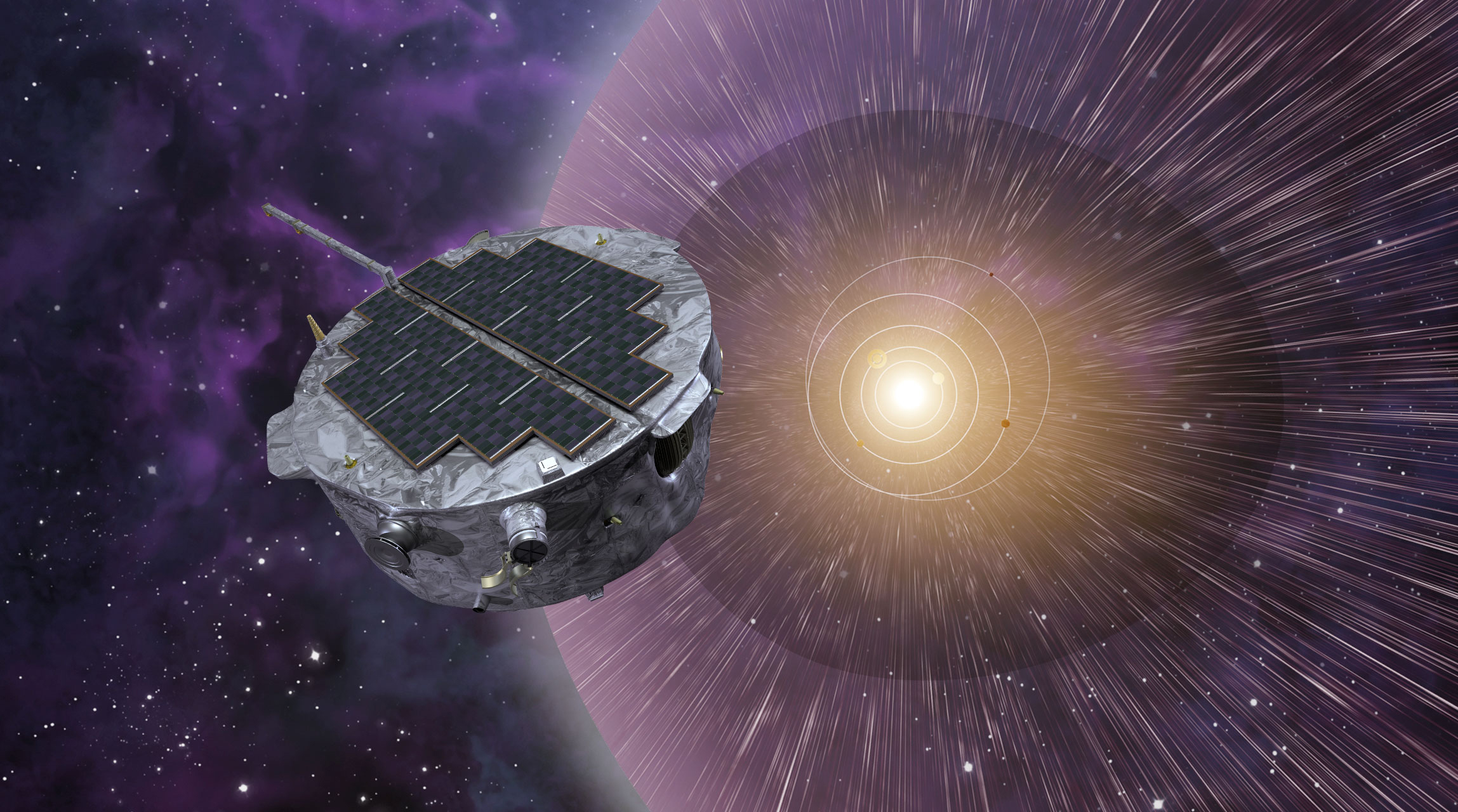 Artist’s impression of the Interstellar Mapping and Acceleration Probe (IMAP).