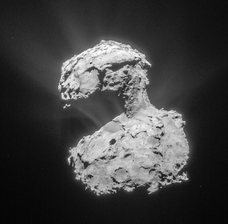Comet 67P/Churyumov-Gerasimenko as seen by the European Space Agency’s Rosetta spacecraft
