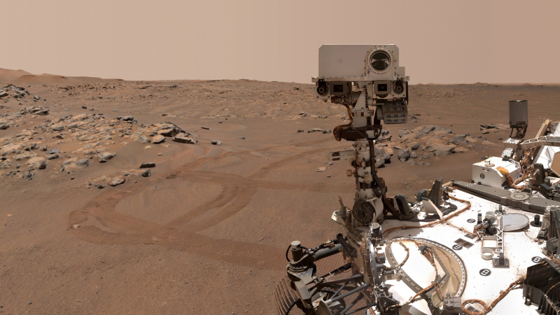 View of Mars from NASA's Perseverance Rover