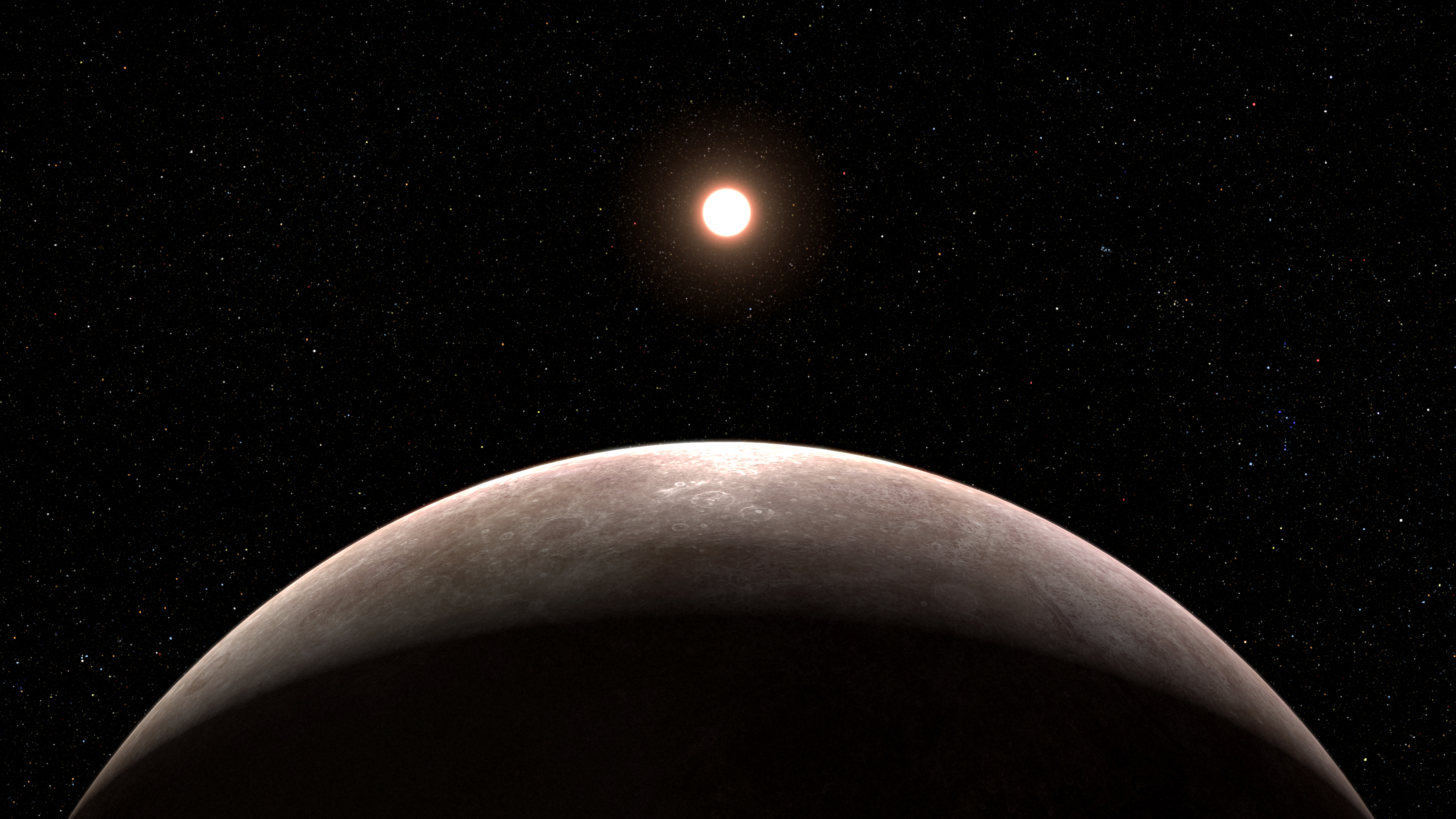 Based on new evidence from NASA’s James Webb Space Telescope, this illustration reflects that exoplanet LHS 475b is rocky and almost precisely the same size as Earth.