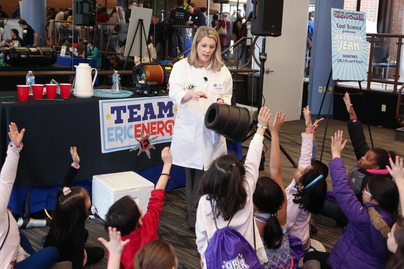 Girl Power 2016 attendees participated in an “Extreme Jean” demonstration.