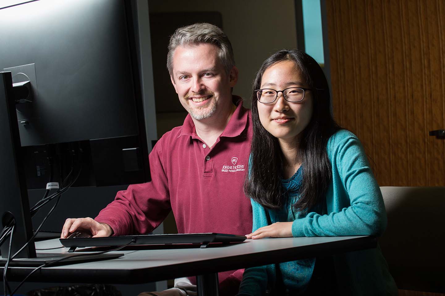 ASPIRE student Suzie Byun with her mentor, Josh Steele