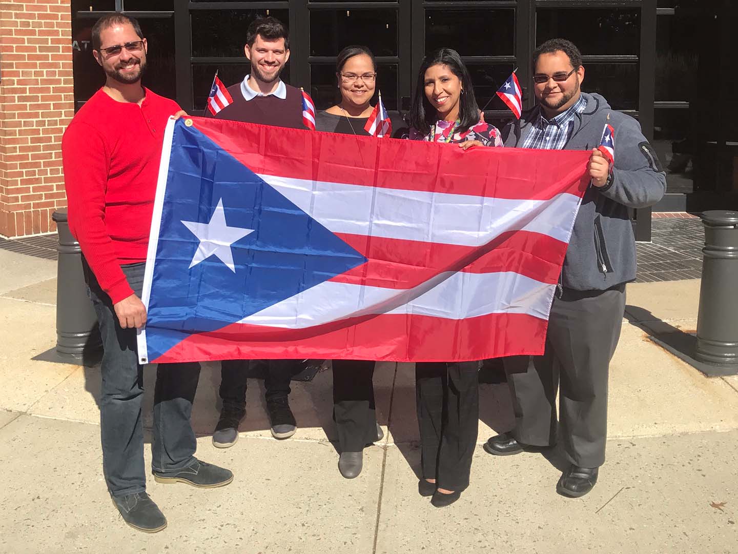 From left, HAC members Hadi Esiely-Barrera, Joshua Ramirez, Xiomara Calderon-Colon, Kathy Santos and Anthony Millan Figueroa