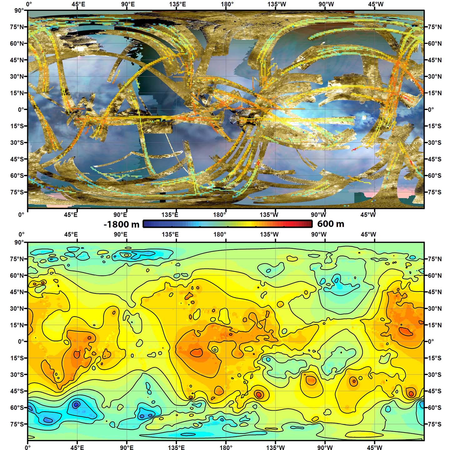 Two Views of Titan's Topography