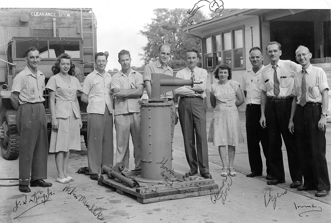 Members of the instrumentation group that work on ramjet development