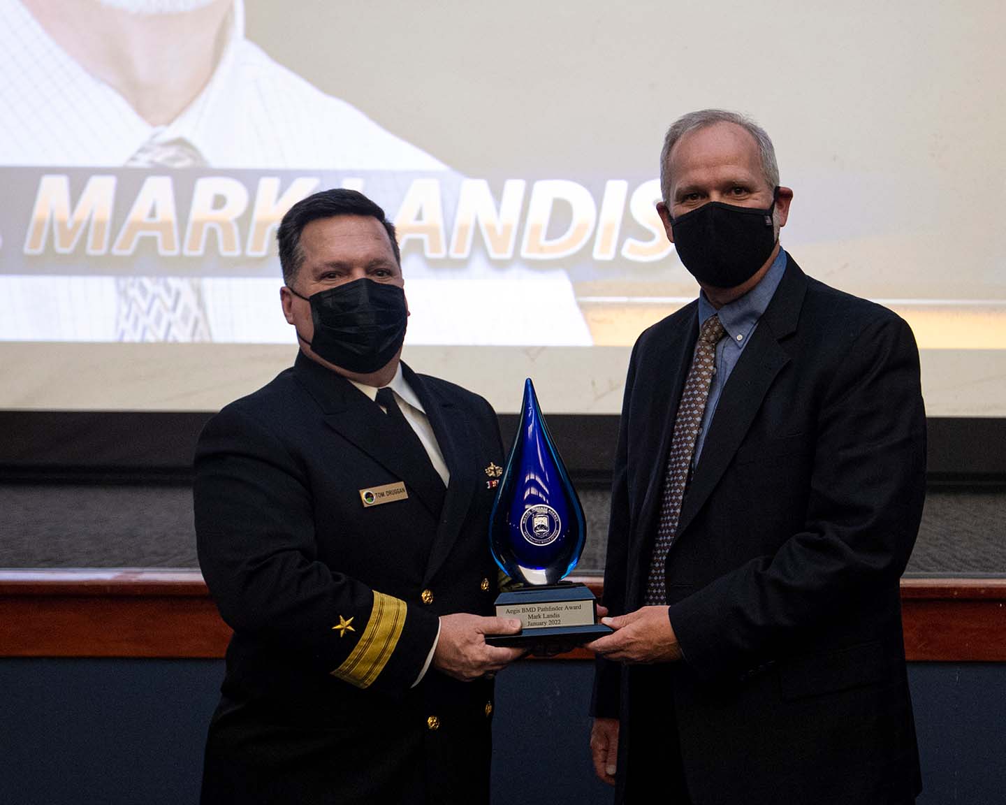 Mark Landis received the 2022 Aegis Ballistic Missile Defense Pathfinder award