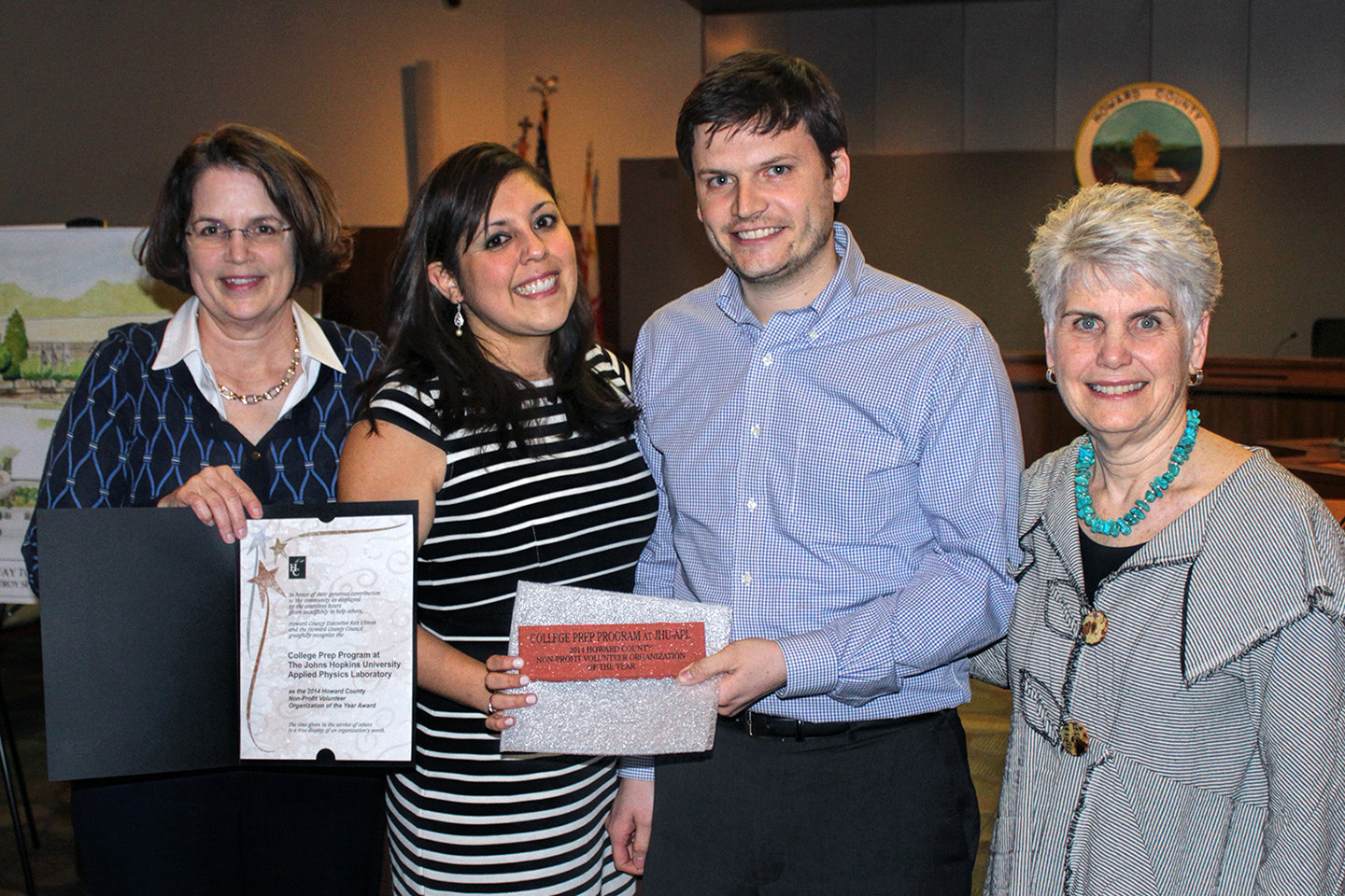 Karla and Will Gray Roncal (center)