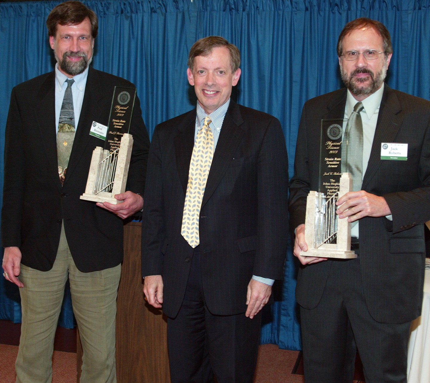 Paul Biermann (left), Rich Roca and Jack Roberts