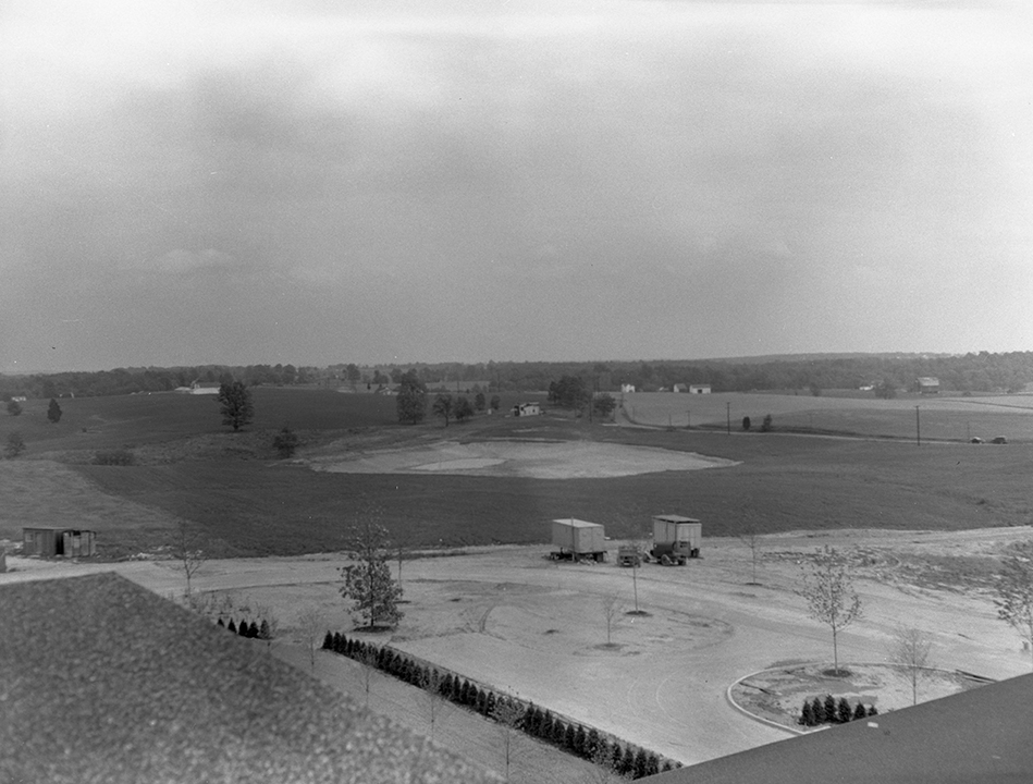 Man-made pond at APL (1954)