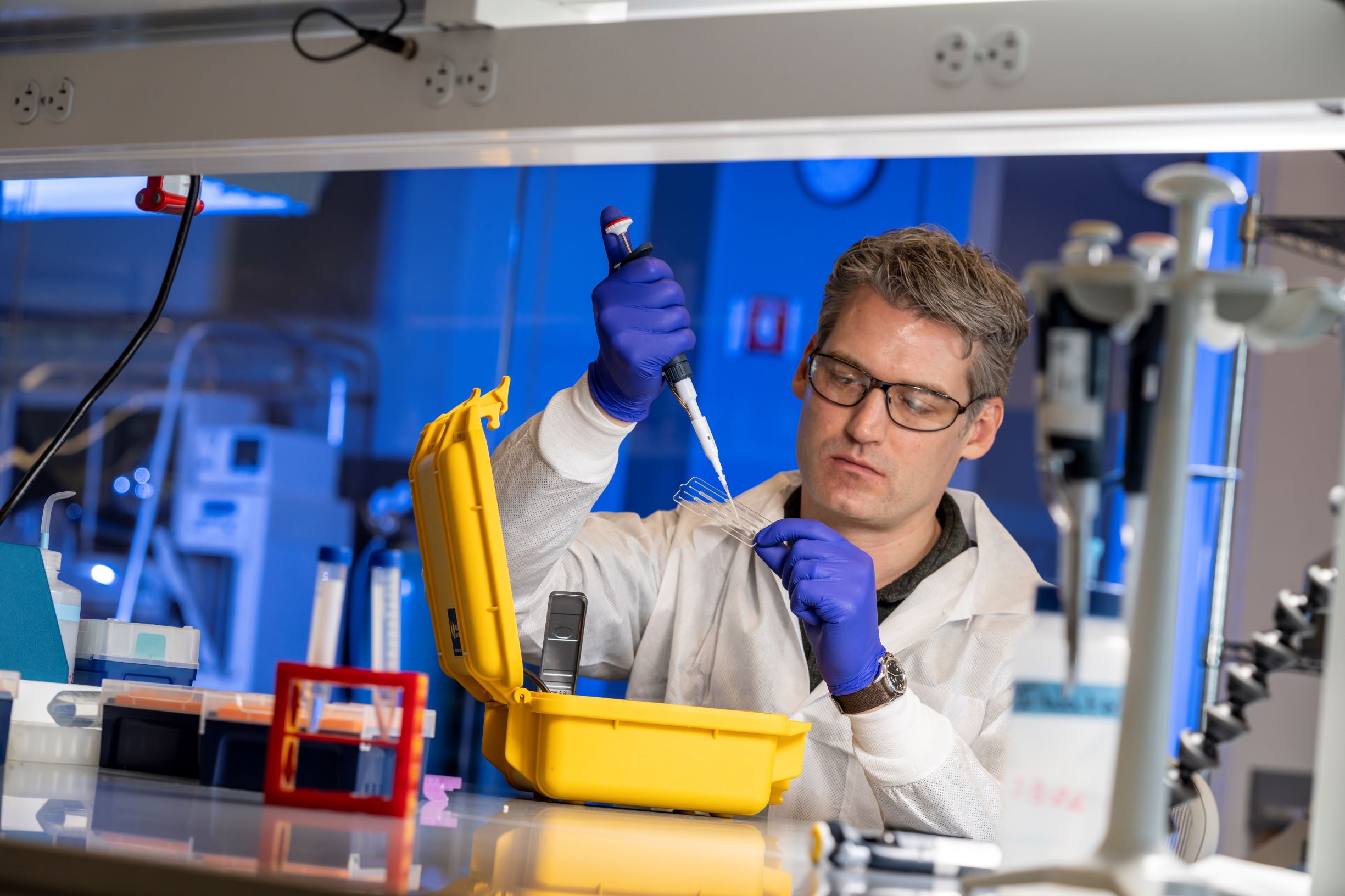 Peter Thielen works in the genomics laboratory at Johns Hopkins APL.