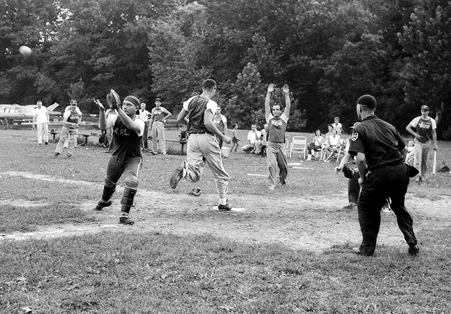 The APL team takes on Vitro in the Montgomery County (Maryland) Softball League playoffs