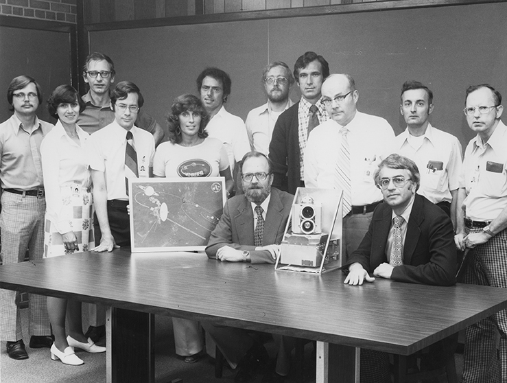 Technical team from APL that designed and developed the Low Energy Charged Particle experiment on Voyager 1