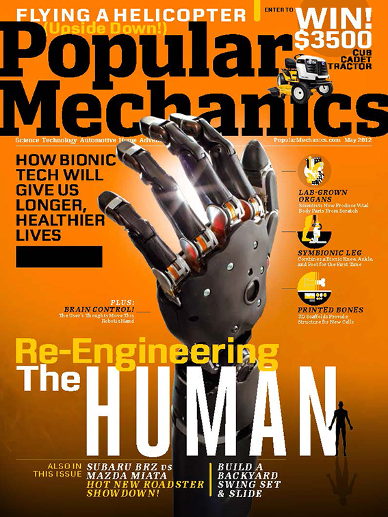 Modular Prosthetic Limb on cover of Popular Mechanics