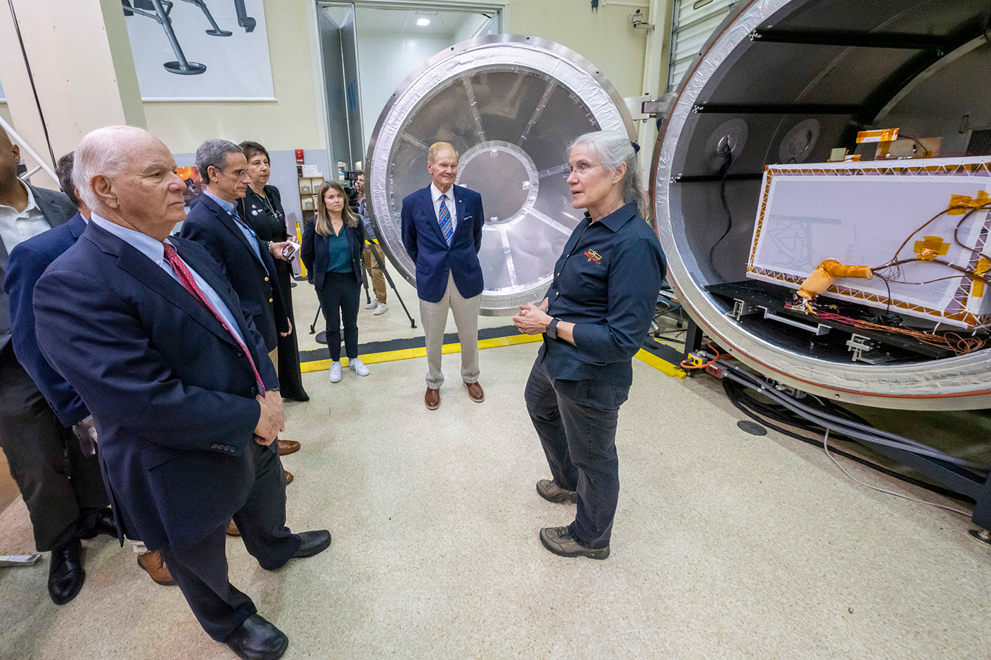NASA Administrator Bill Nelson and Senator Ben Cardin toured Johns Hopkins APL