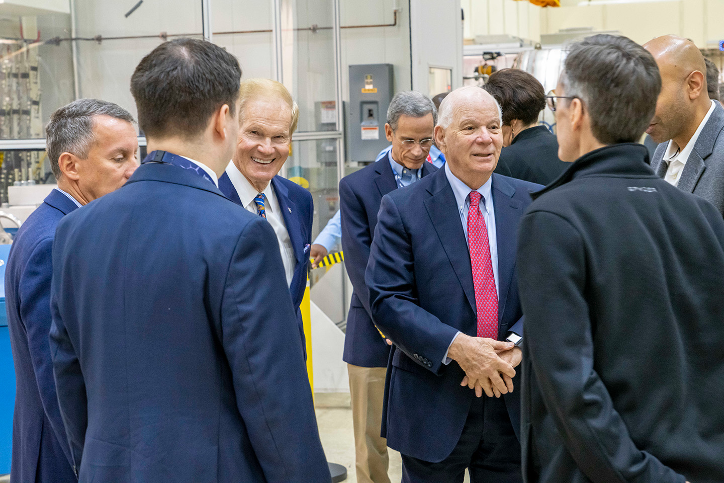 NASA Administrator Bill Nelson and Senator Ben Cardin toured Johns Hopkins APL