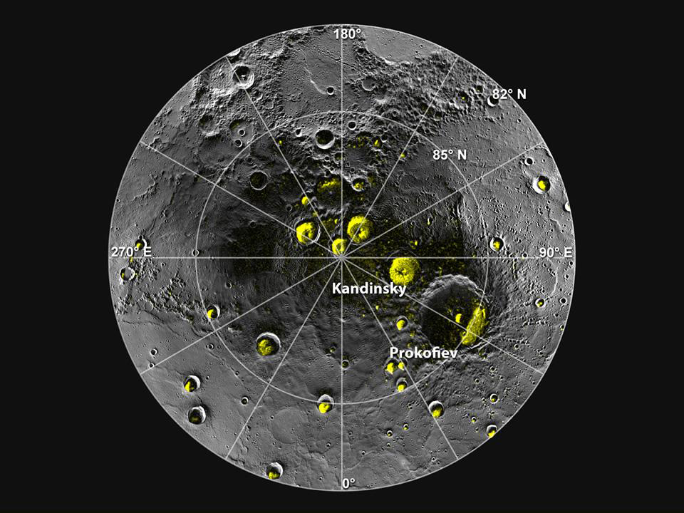 MESSENGER Finds New Evidence for Water Ice at Mercury’s Poles