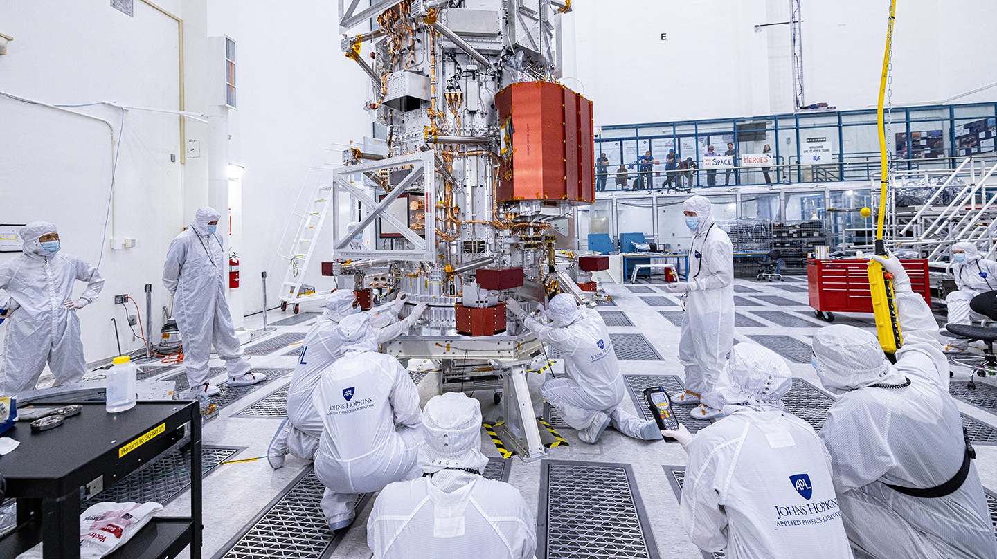 The propulsion module for Europa Clipper was designed by APL and built in collaboration with JPL and the Goddard Space Flight Center