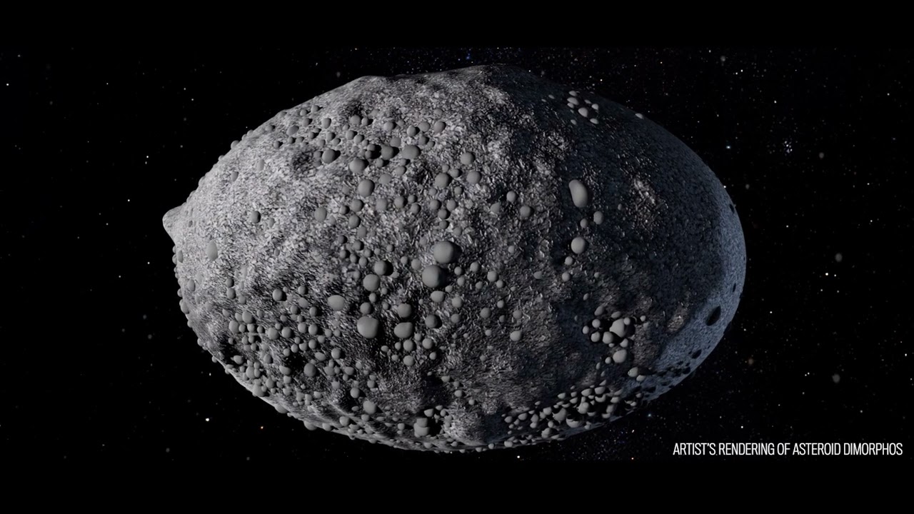 Artist's rendering of asteroid Dimorphos