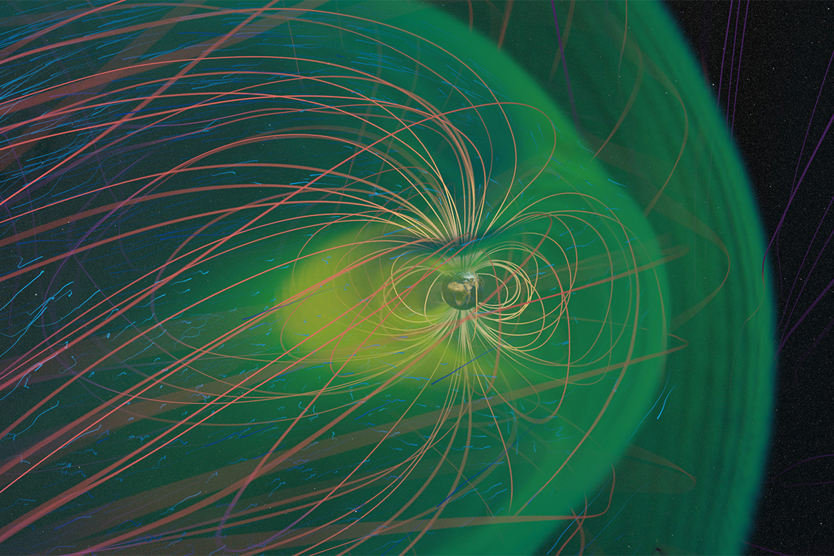 Simulation of a geospace storm