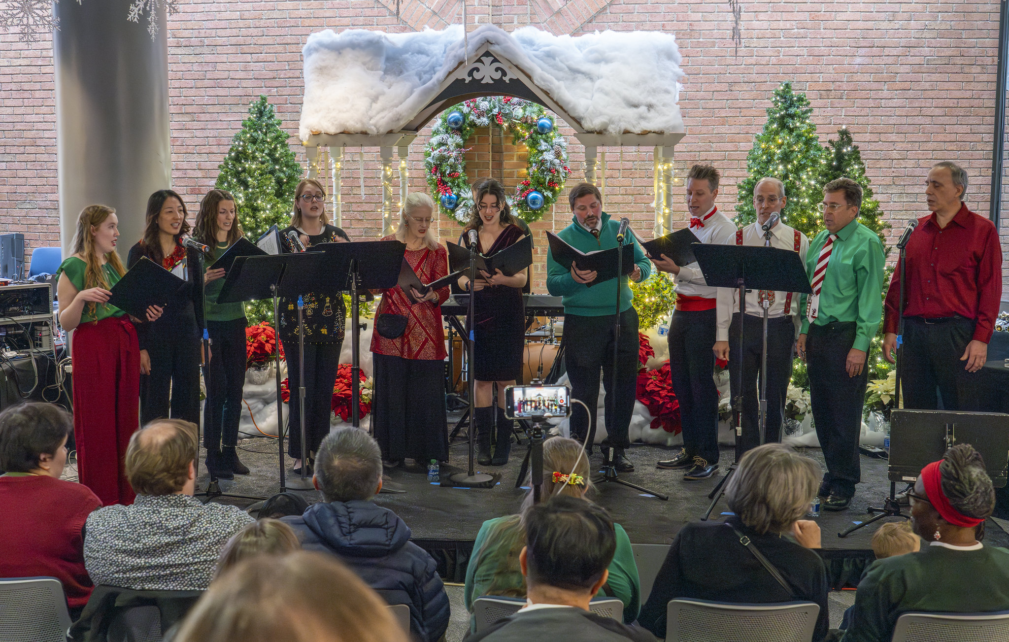 Singers perform at the 2023 Winter Reception