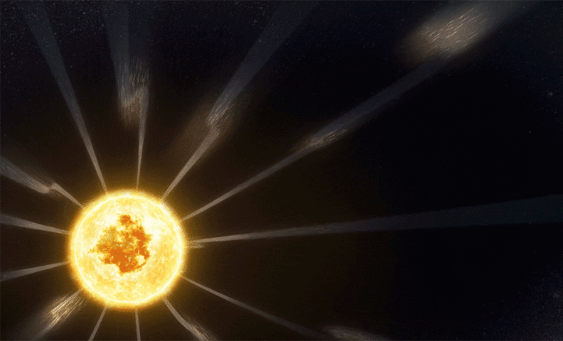 Sun unleashes powerful bursts of light