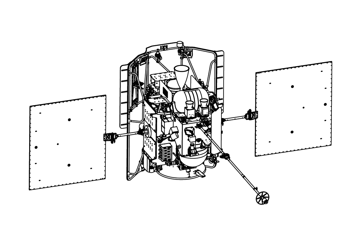 Line art of MESSENGER