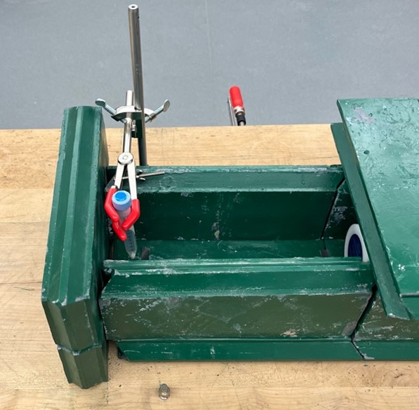 An example of the HPGe γ counting setup
