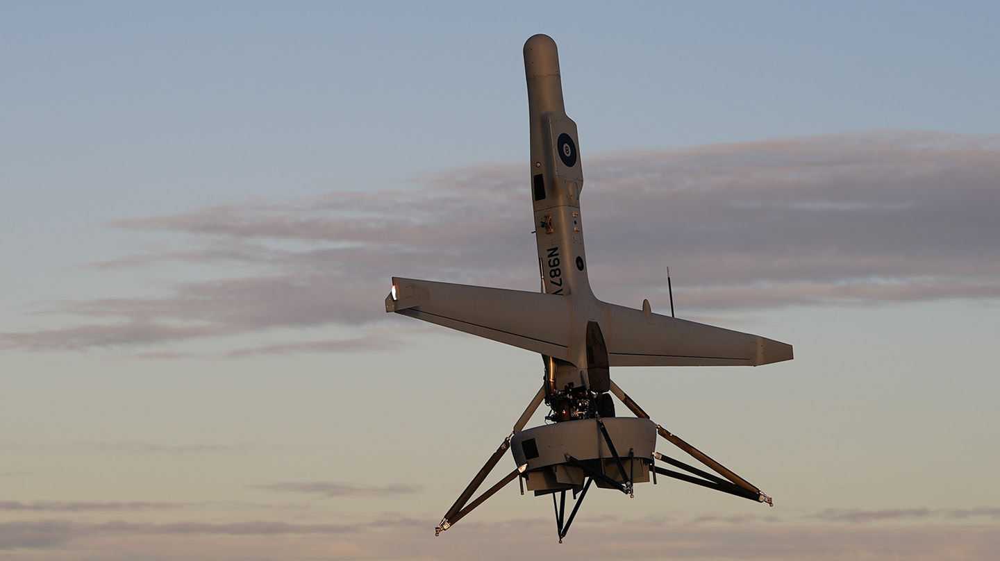 V-BAT vertical takeoff and landing UAS platform (Credit: Shield AI)