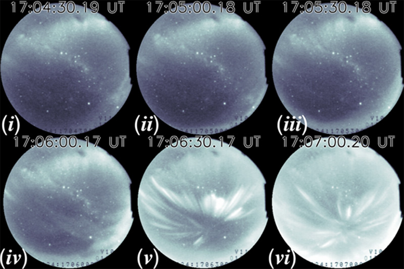 South Pole auroral images