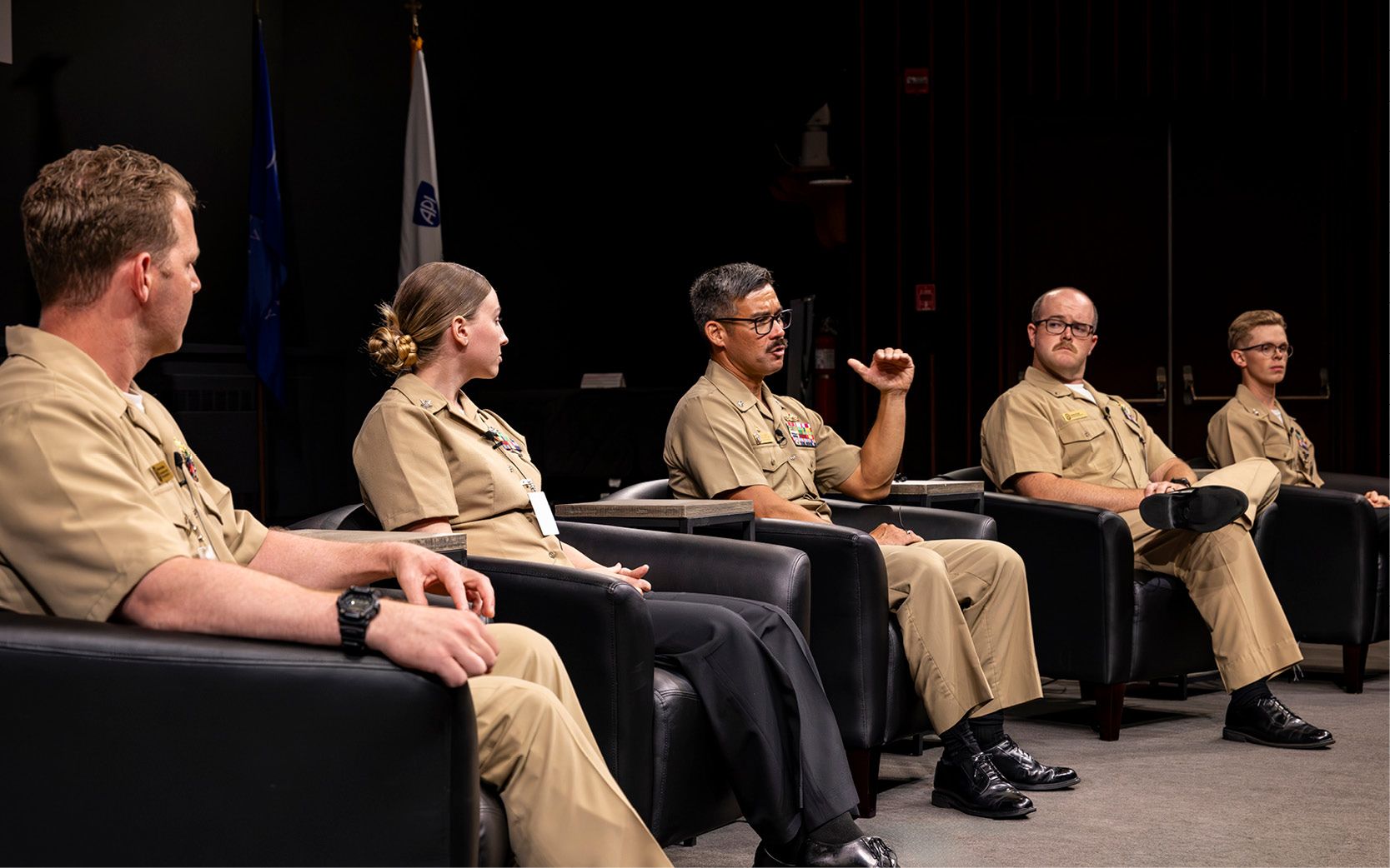 Crew and leaders of the USS Mason visited APL on Sept. 11 to share their experiences and provide insights on operating systems developed with APL in high-stakes environments. APL engineers use such feedback to refine tools and strategies to address emerging threats, and advance military resilience.