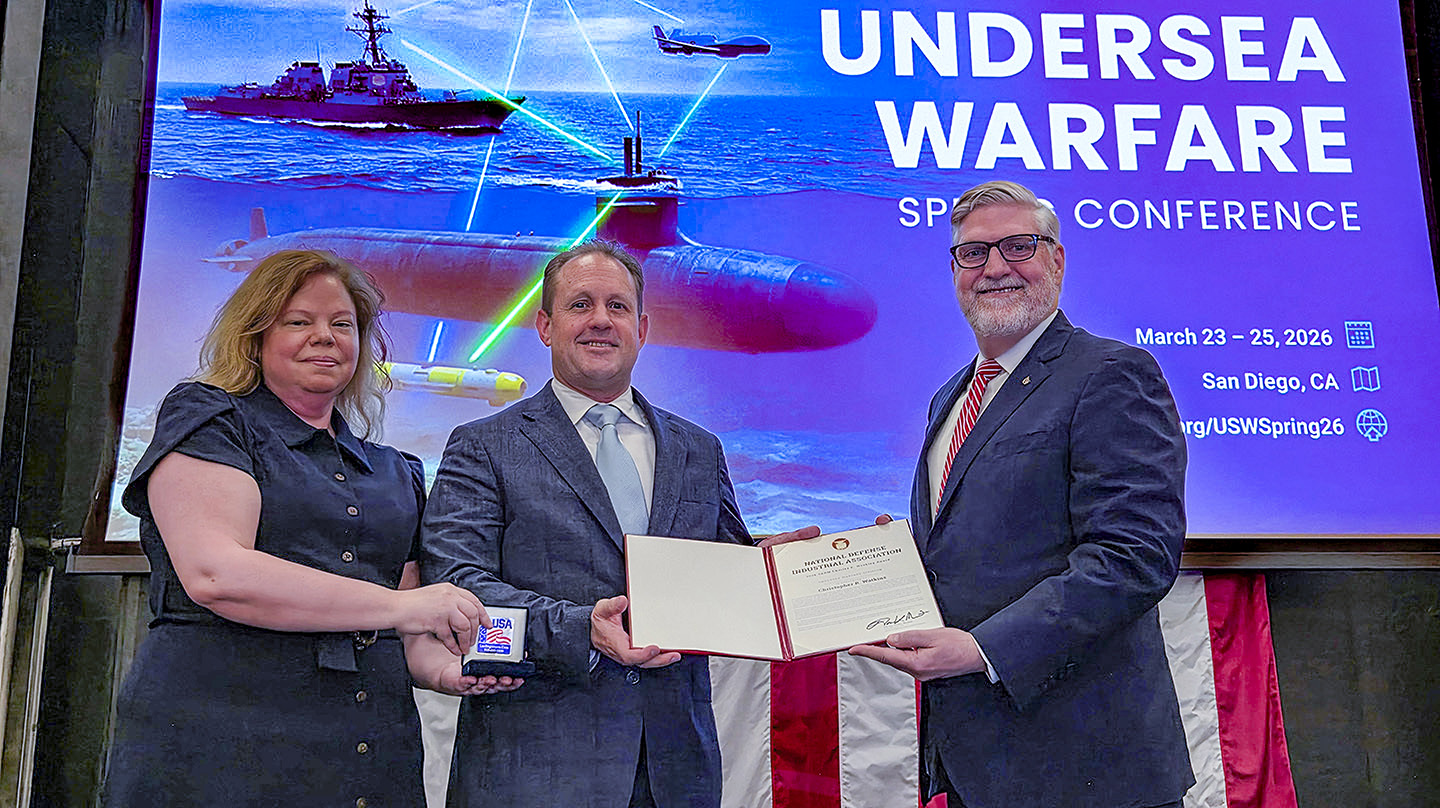 Christopher Watkins Receives NDIA’s 2026 Vice Adm. Charles E. Weakley Award