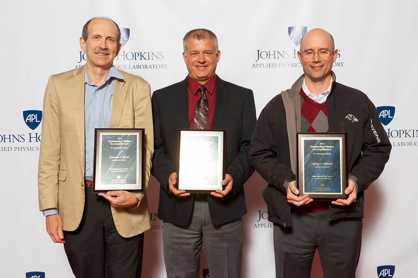 Pictured, from left to right, are Kenneth Plantz, Dwayne Hawbaker and Jeffrey Mitchell.